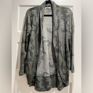 Army pattern cardigan